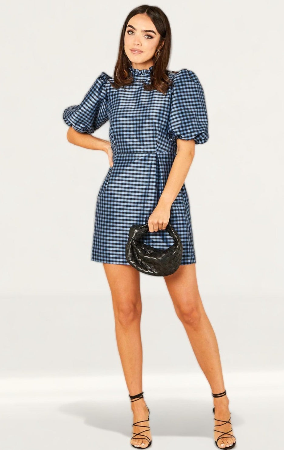 Nobody's Child Navy Check Emma Mini Dress product image