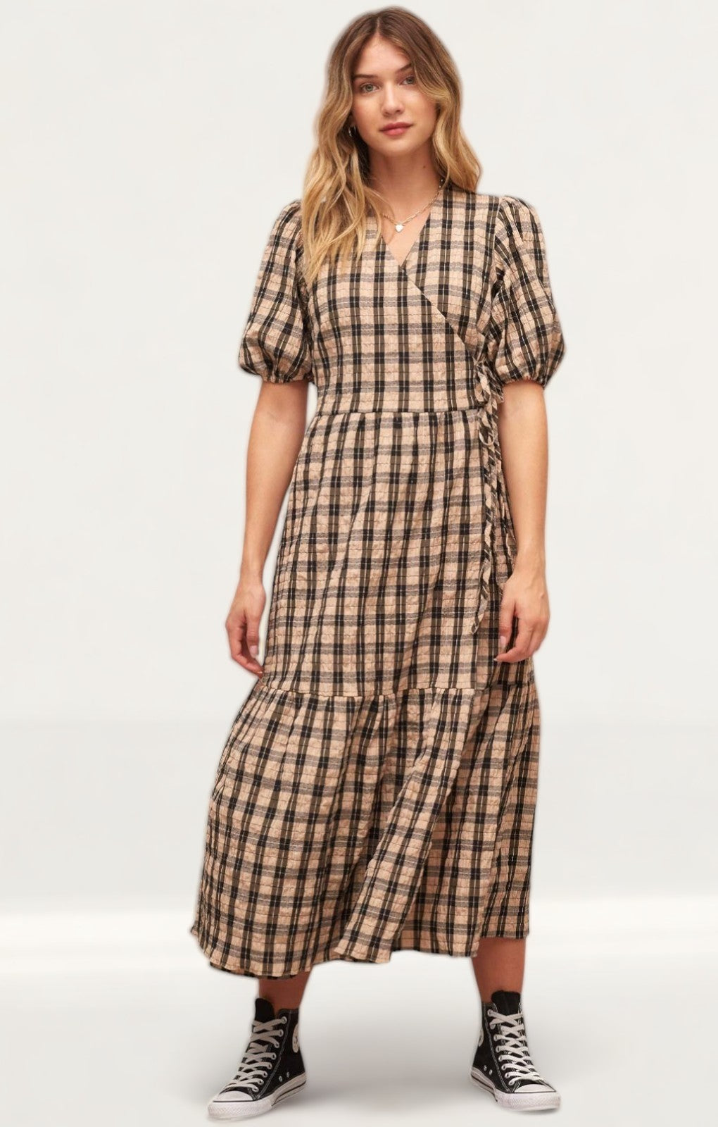 Nobody's Child Nina Wrap Midi Dress product image