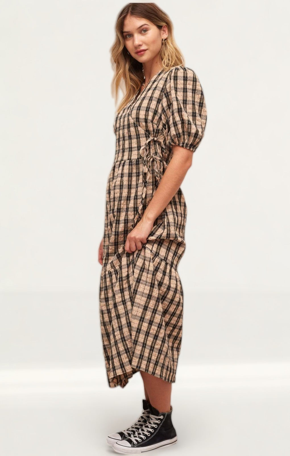 Nobody's Child Nina Wrap Midi Dress product image