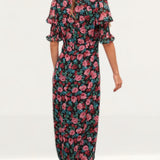 Nobody's Child Pink Floral Luna Midi Dress