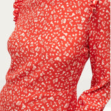 Nobody's Child Red Ditsy Fruits Cecile Maxi Dress