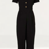 Oasis Button Through Linen Look Tailored Jumpsuit product image