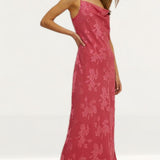 Oasis Floral Satin Burnout Cowl Slip Dress product image