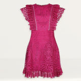 Oasis Frill Detail Lace Skater Dress
