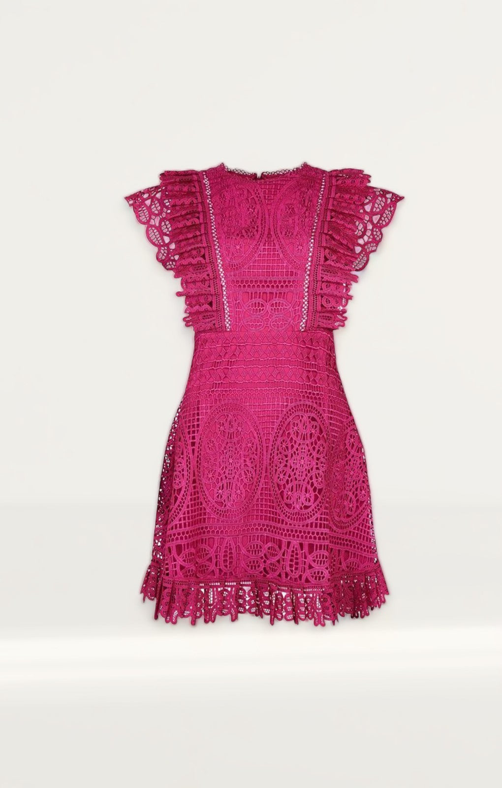 Oasis Frill Detail Lace Skater Dress