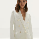Oasis Ivory Premium Longline Blazer