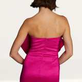 Oasis Pink Taffeta Bow Mini Dress