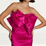 Oasis Pink Taffeta Bow Mini Dress product image
