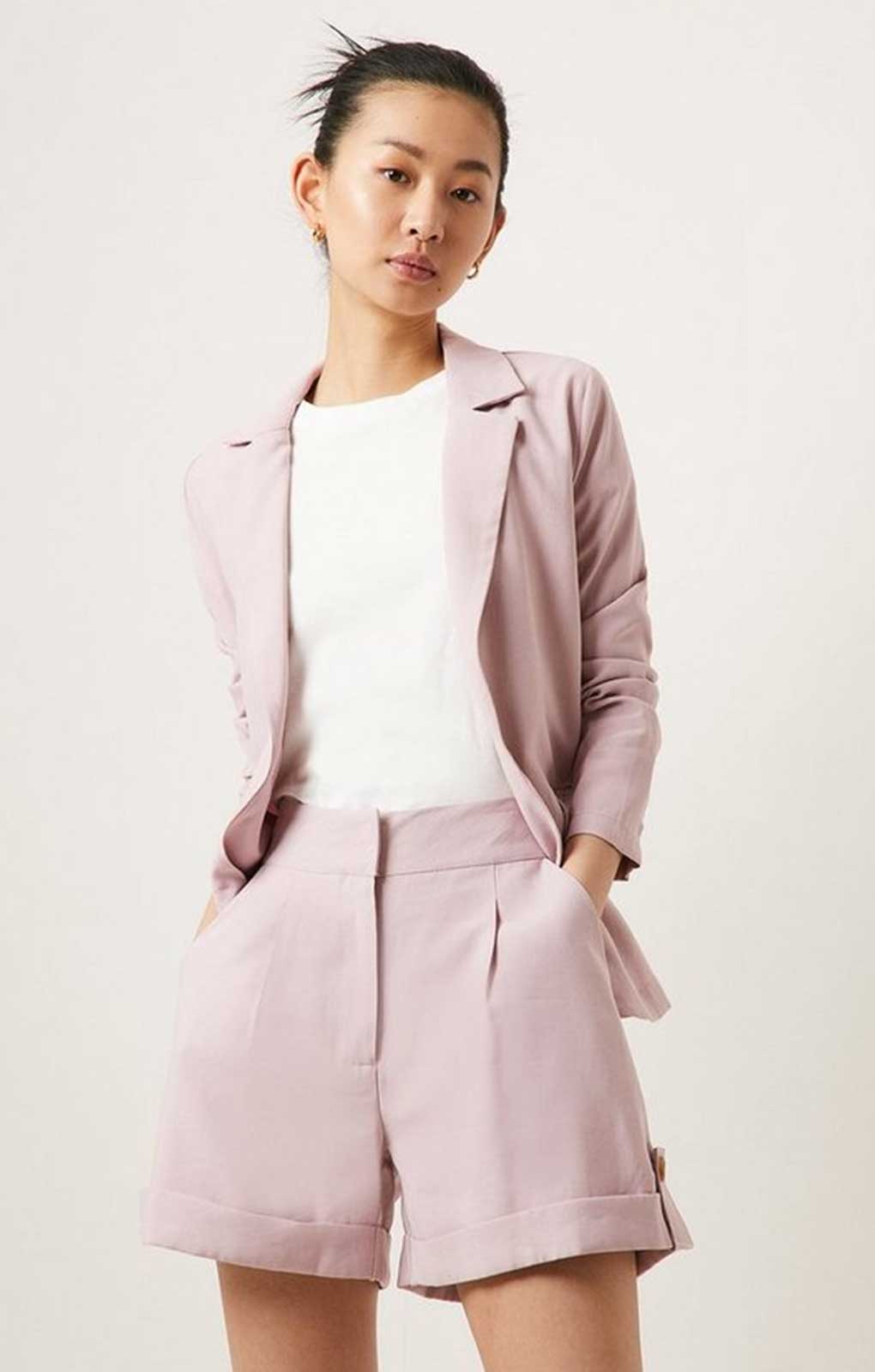 Oasis Lilac Tailored Linen Look Co-Ord