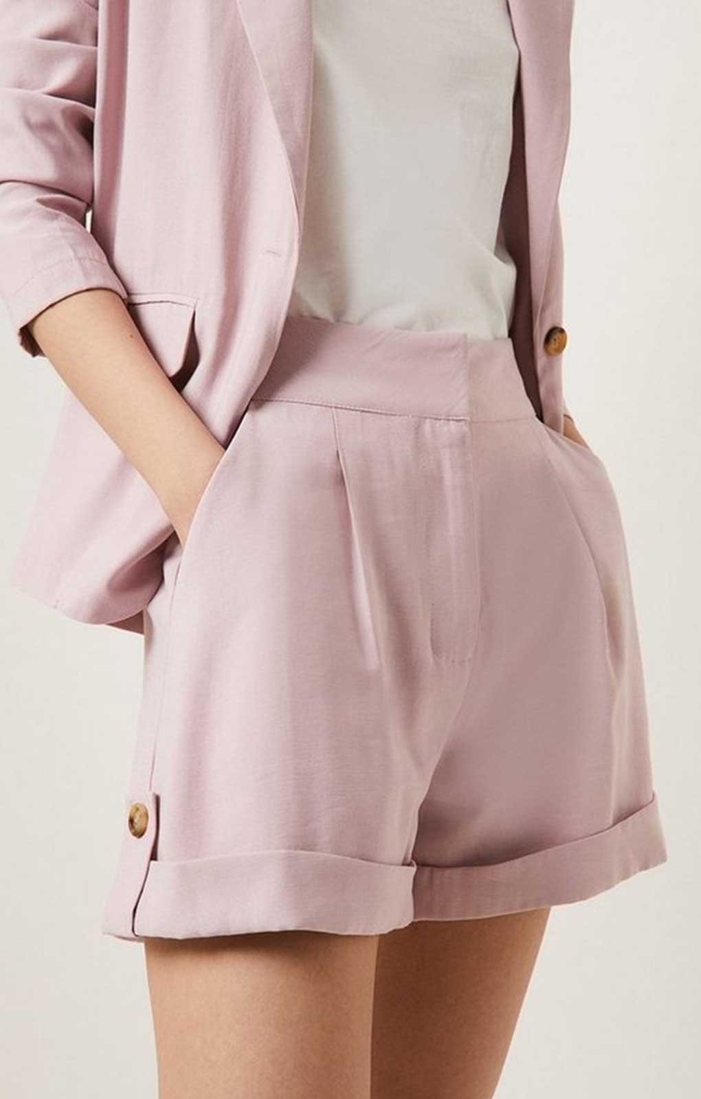 Oasis Lilac Tailored Linen Look Co-Ord