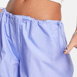 Only Cuffed Parachute Pants In Blue