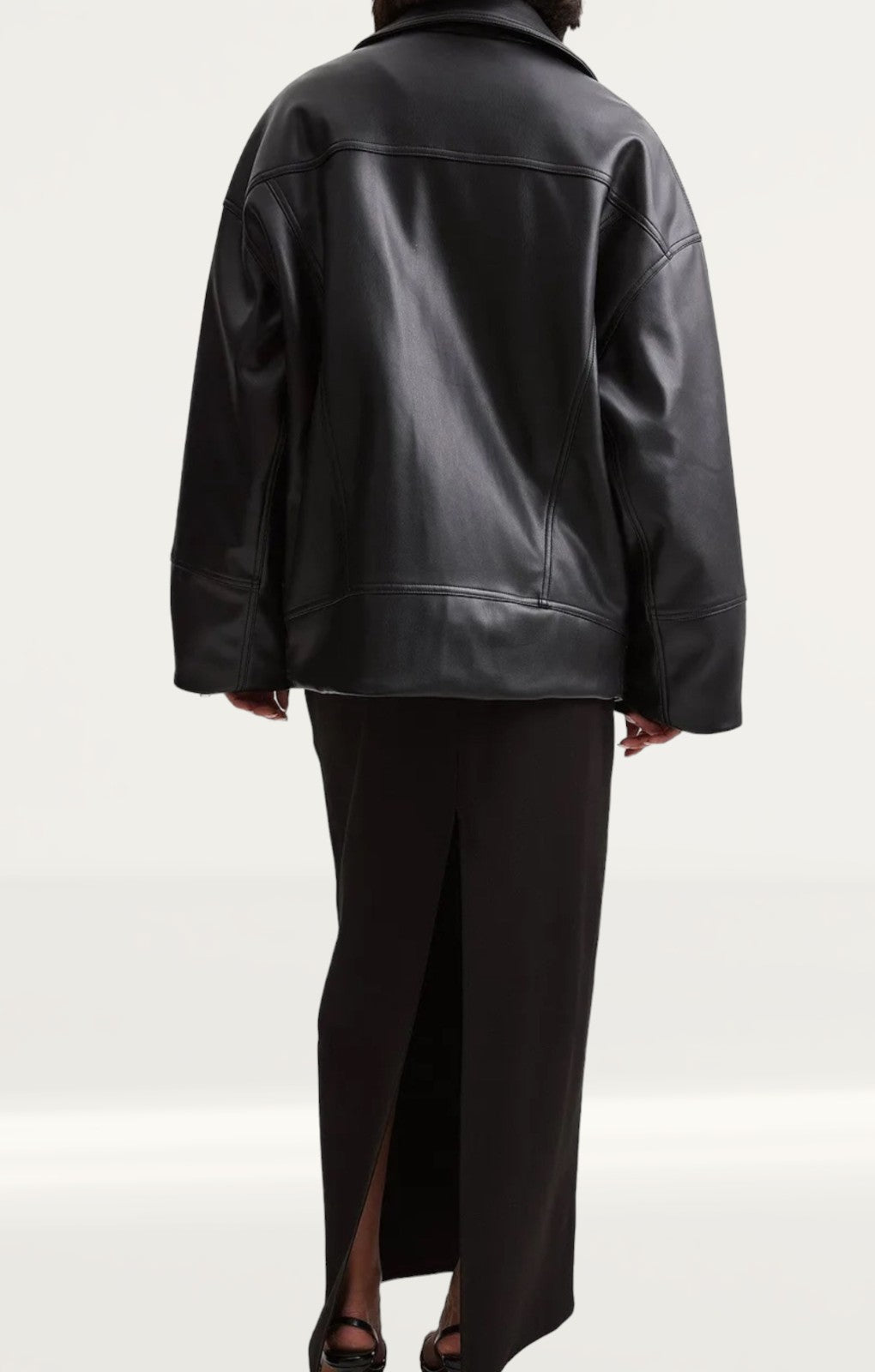 NA-KD Oversized Pu Biker Jacket