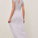 Lipsy Lilac Lace Top Maxi Dress product image