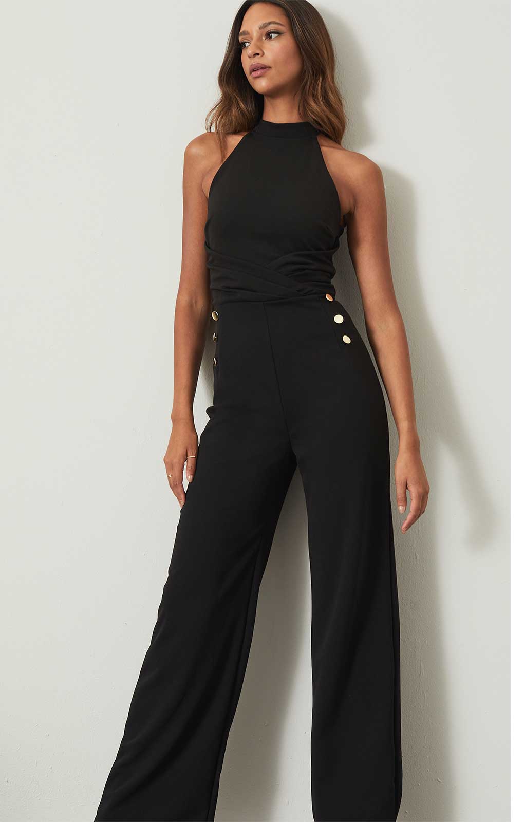 Lipsy Halter Button Jumpsuit product image