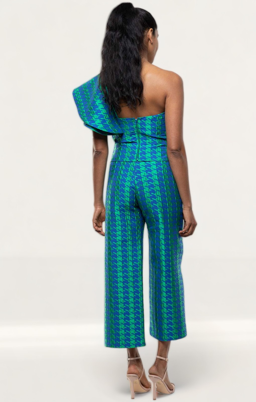 Panambi Green Print One Shoulder Top & Trouser Co-Ord product image