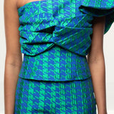 Panambi Green Print One Shoulder Top & Trouser Co-Ord product image