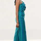 Panambi Green Print One Shoulder Top & Trouser Co-Ord