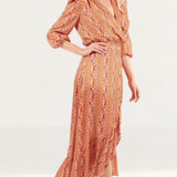 Panambi Orange Top & Skirt Co-Ord