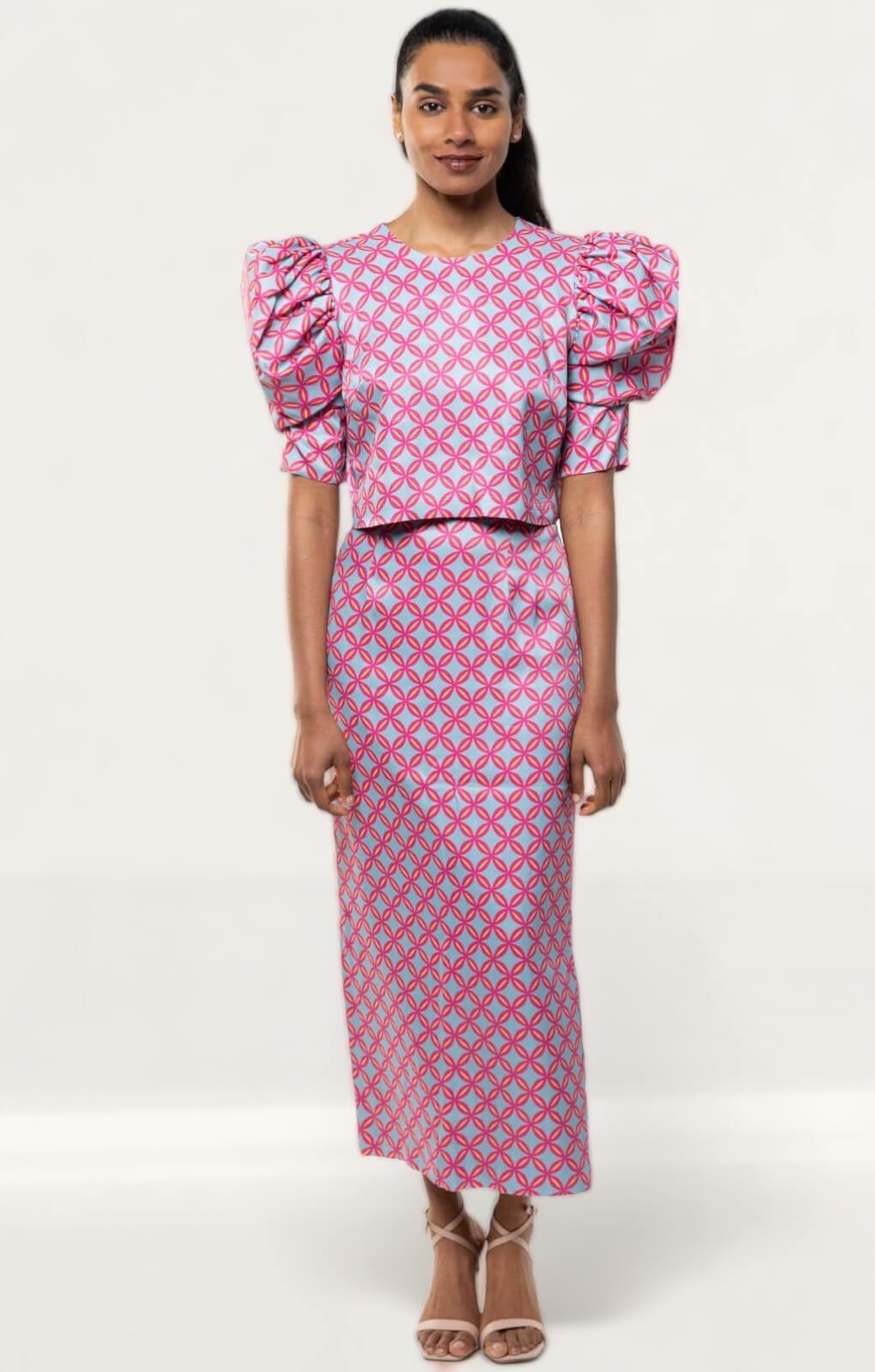 Panambi Pink Print Top & Skirt Co-Ord product image