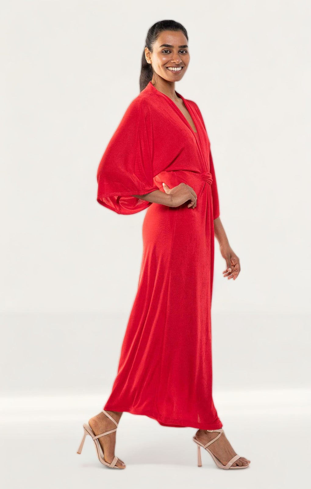 Panambi Red Ela Midi Dress