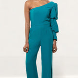 Panambi Teal One Shoulder Jumpsuit