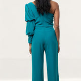 Panambi Teal One Shoulder Jumpsuit