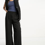 Miss Selfridge Asymmetric Waist Wide Leg Trouser – trousers by Miss Selfridge, available to rent from Hirestreet