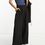 Miss Selfridge Asymmetric Waist Wide Leg Trouser – trousers by Miss Selfridge, available to rent from Hirestreet