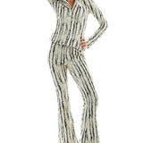 Vero Moda Textured Trousers In Monochrome
