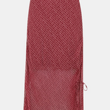 Whistles Dainty Net Tie Detail Midi Skirt In Dark Pink