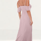 Pink Lipsy Cold Shoulder Maxi Dress product image