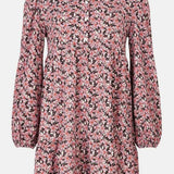 Oasis Floral Printed Crinkle Mini Shirt Dress product image