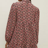 Oasis Floral Printed Crinkle Mini Shirt Dress