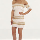 Prem The Label Makeda White Frill Mini Dress