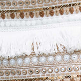 Prem The Label Makeda White Frill Mini Dress