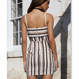 Prem The Label Striped Mini Dress product image