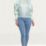Pretty Lavish Mint Fae Bell Sleeve Top