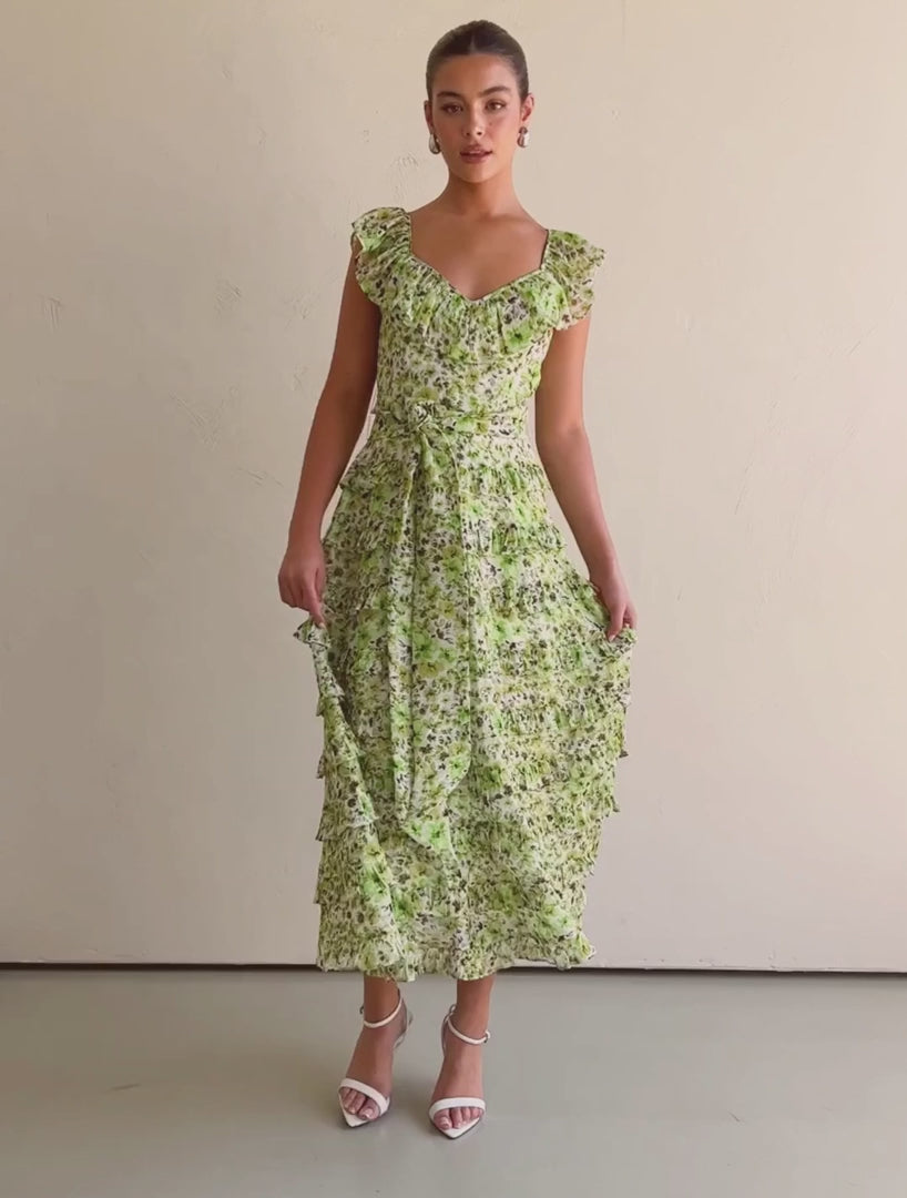 Talulah Petula Green Midi Dress