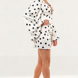 Rat & Boa Petite Perla Polka Dot Mini Dress