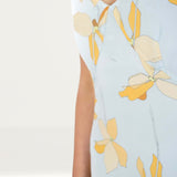 Reiss Floral Print Blue Midi Dress product image