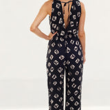 Religion Black Jumpsuit With Bound Print product image