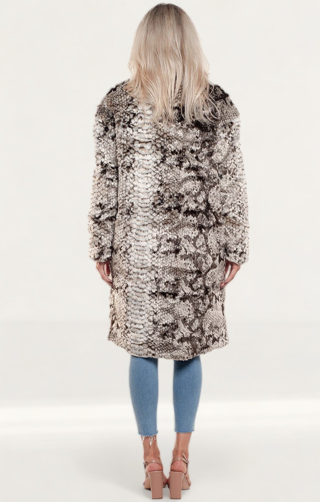 Religion Snake Print Glow Coat