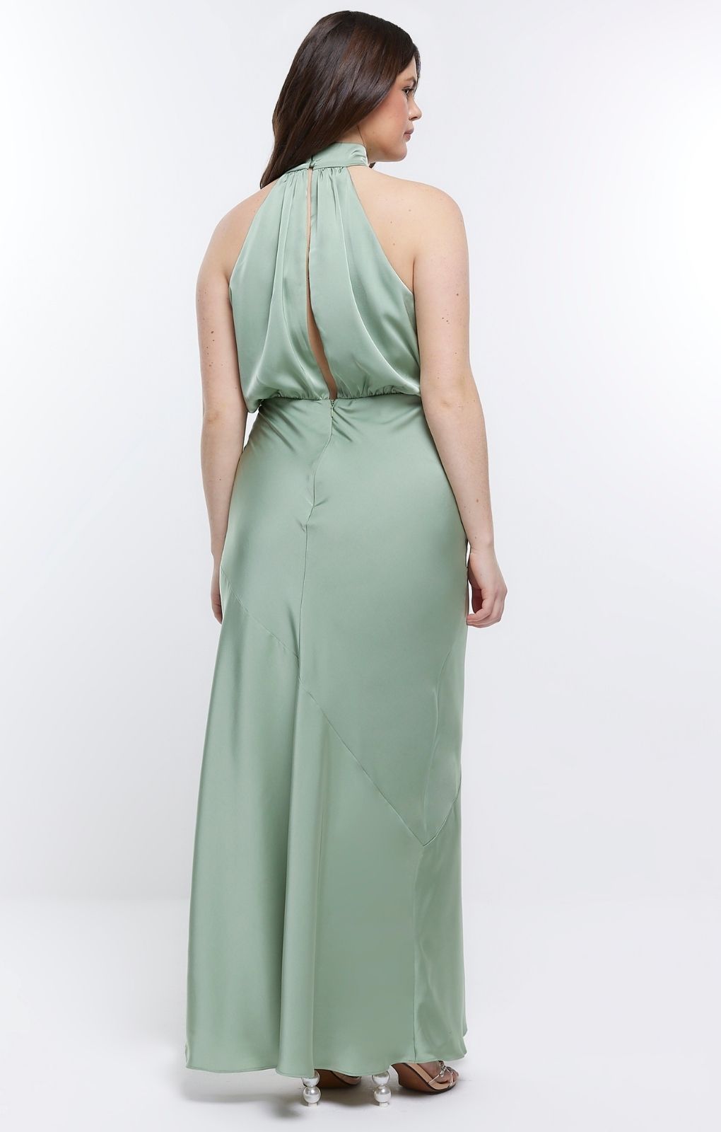 Rent River Island Green Halter Maxi Dress | Hirestreet Rent River Island Green Halter Maxi Dress | Hirestreet