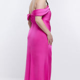 River Island Pink Bardot Maxi Dress