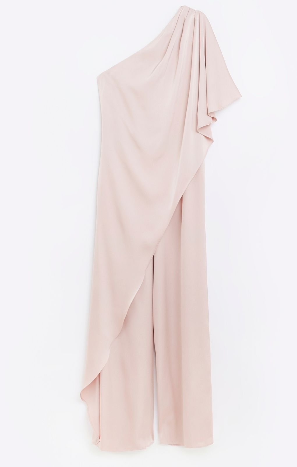 River Island Pink Drape Shoulder Jumpsuit