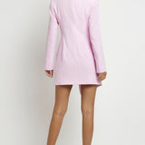 River Island Pink Long Sleeve Wrap Blazer Dress product image