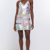 River Island Sequin Shift Mini Dress