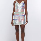 River Island Sequin Shift Mini Dress product image