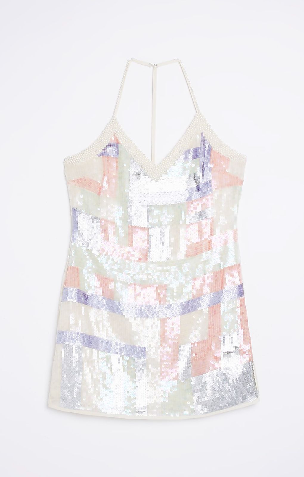 River Island Sequin Shift Mini Dress product image