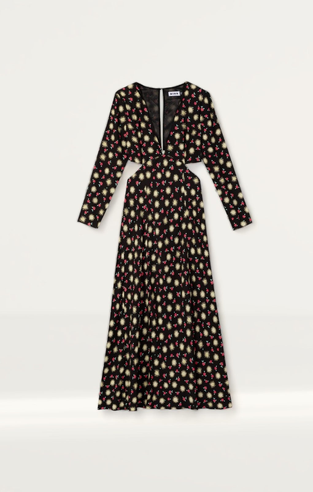 Rixo Black Zora Sun Petal Midi Dress product image